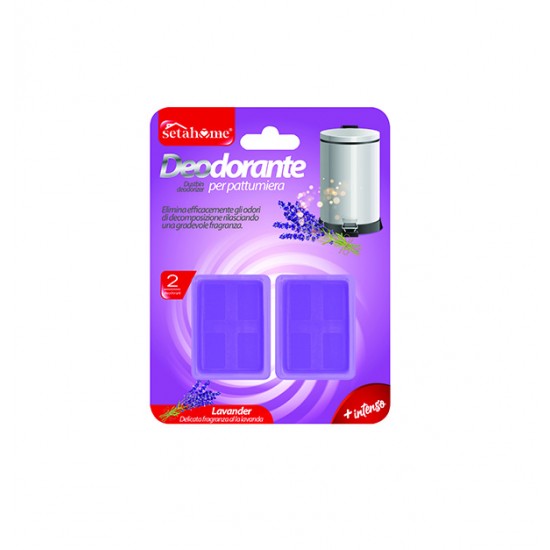 Σετ 2 αρωματικές ταμπλέτες κάδου σκουπιδιών λεβάντα 76603287