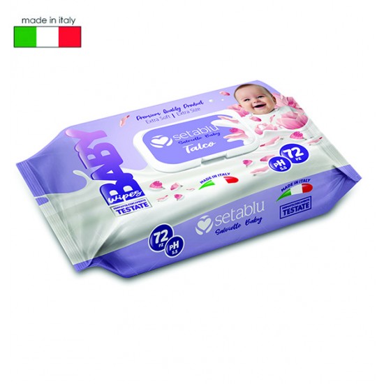 Σετ 72 μωρομάντηλα με καπάκι άρωμα πούδρα 76603459