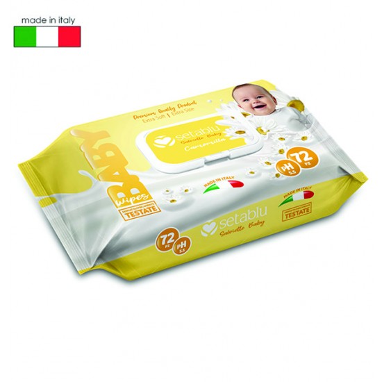 Σετ 72 μωρομάντηλα με καπάκι άρωμα χαμομήλι 76603469