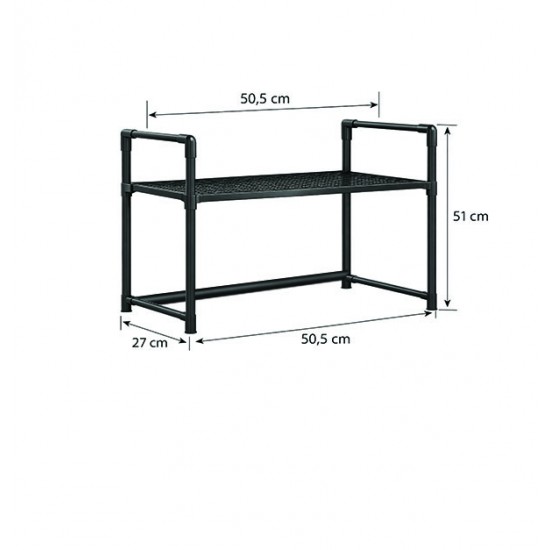 Μεταλλικό ράφι φούρνου μικροκυμάτων 50,5x 27x 51cm 00402675