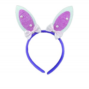 Στέκα μαλλιών "αυτάκια" μωβ 10502192