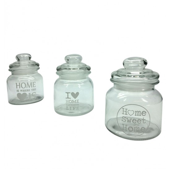 Βαζάκι γυάλινο με καπάκι 650ml 70602942