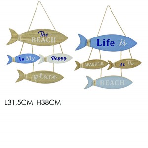 Καλοκαιρινό ξύλινο κρεμαστό διακοσμητικό 38cm 77420816