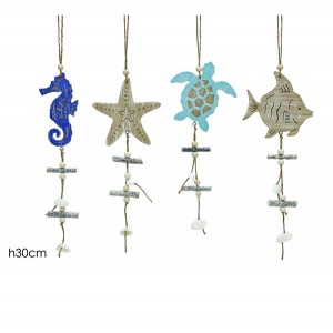 Καλοκαιρινό ξύλινο κρεμαστό διακοσμητικό 30cm 77635178