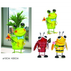 Διακοσμητικό γλαστράκι μεταλλικό φ10x 20cm 77668810