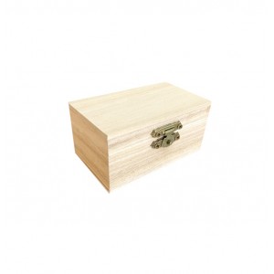 Ξύλινο αλουστράριστο κουτάκι 5x5x9 cm 20601193