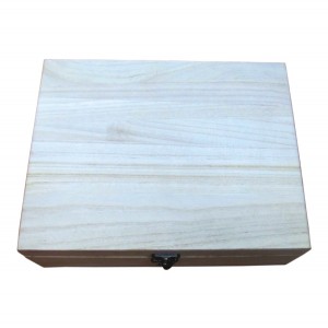 Μεγάλο ξύλινο αλουστράριστο κουτί 20601230