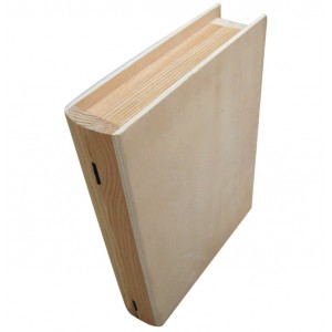 Αλουστράριστο ξύλινο κουτί σε σχήμα βιβλίου για decoupage 20601331