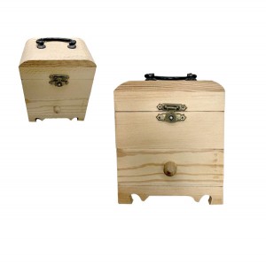 Ξύλινη αλουστράριστη μπιζουτιέρια 11cm 20601356