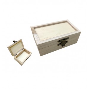 Ξύλινο αλουστράριστο κουτί Υ6 x Μ4,8 x Π10cm 20601362