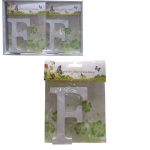 Ξύλινο γράμμα χειροτεχνίας "F" 30501317-F