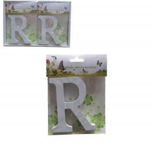 Ξύλινο γράμμα χειροτεχνίας "R" 30501317-R