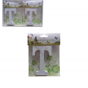 Ξύλινο γράμμα χειροτεχνίας "T" 30501317-T Ξύλινο γράμμα χειροτεχνίας "T" 30501317-T