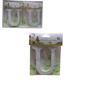 Ξύλινο γράμμα χειροτεχνίας "U" 30501317-U Ξύλινο γράμμα χειροτεχνίας "U" 30501317-U