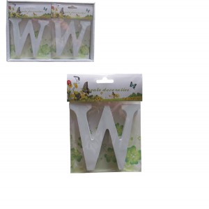 Ξύλινο γράμμα χειροτεχνίας "W" 30501317-W Ξύλινο γράμμα χειροτεχνίας "W" 30501317-W