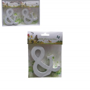 Ξύλινο σύμβολο χειροτεχνίας "&" 30501318 Ξύλινο σύμβολο χειροτεχνίας "&" 30501318