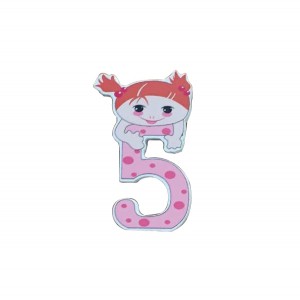 Ξύλινος αριθμός κορίτσι “5”-πέντε 30501347 Ξύλινος αριθμός κορίτσι “5”-πέντε 30501347