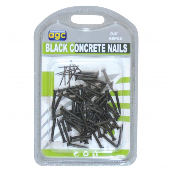 AG-30601249 - Σετ 60 μαύρα καρφιά 0,8 30601249 Σετ 60 μαύρα καρφιά 0,8