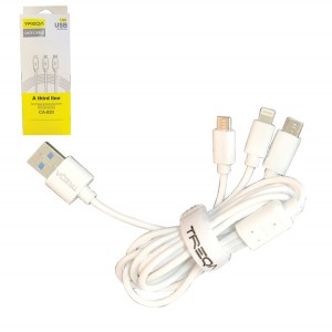 Τριπλό καλώδιο ταχείας φόρτισης Micro/iPhone/Type-C 30601306