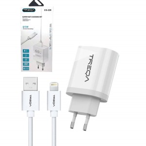 Treqa Ταχυφορτιστής για iOS συσκευές CS-228/65W 30601314