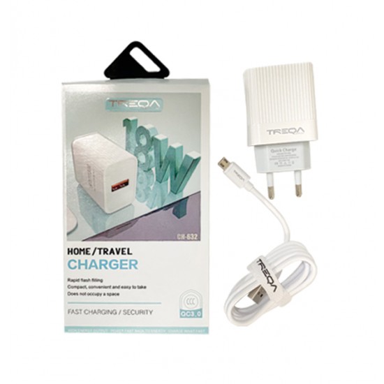 Treqa Φορτιστής usb adapter 18W CS-632 | micros 30601335
