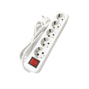 Πολύπριζο 5 Θέσεων με διακόπτη και καλώδιο 1.5m 30601343