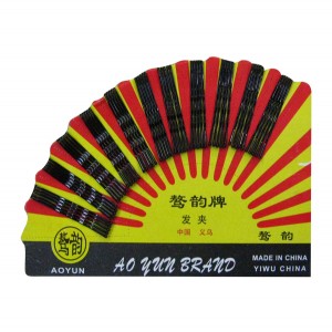 Τσιμπιδάκια μεταλλικά μαλλιών μαύρα μικρά σετ 60 40203016