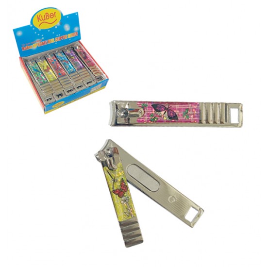 Ανοξείδωτος μεταλλικός νυχοκόπτης 7,5 cm 40301197