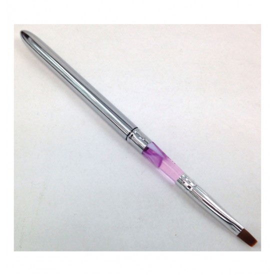 Πινελάκι νυχιών gel φυσική τρίχα Kolinsky με καπάκι Νο6 [40501009]