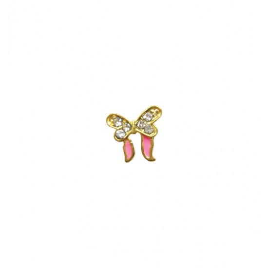 Μεταλλικό διακοσμητικό νυχιών πεταλούδα [40502057-161]