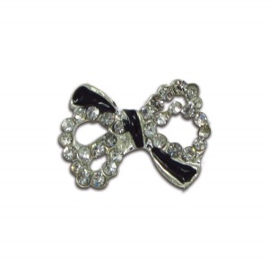 Μεταλλικό διακοσμητικό νυχιών φιόγκος μαύρος 40502057-269 Μεταλλικό διακοσμητικό νυχιών φιόγκος μαύρος 40502057-269