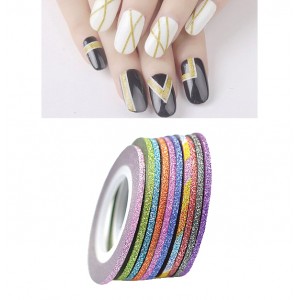 Πολύχρωμη διακοσμητική ταινία νυχιών 1mm 40502091-12 Πολύχρωμη διακοσμητική ταινία νυχιών 1mm 40502091-12