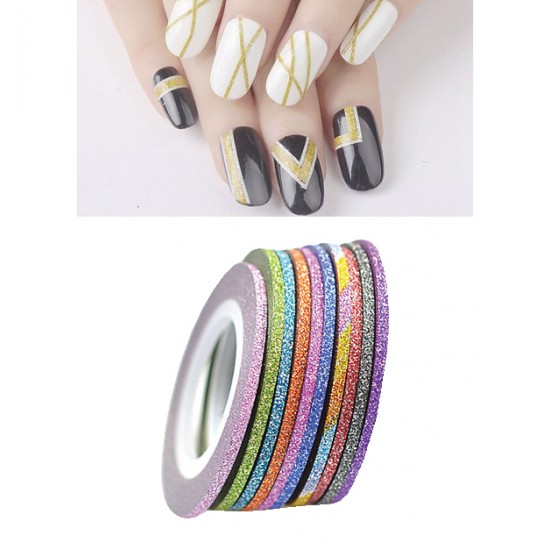 Λαχανί διακοσμητική ταινία νυχιών 2mm [40502092-8]