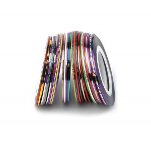 Άσπρη γυαλιστερή διακοσμητική ταινία νυχιών 1mm 40502113-5 Άσπρη γυαλιστερή διακοσμητική ταινία νυχιών 1mm 40502113-5