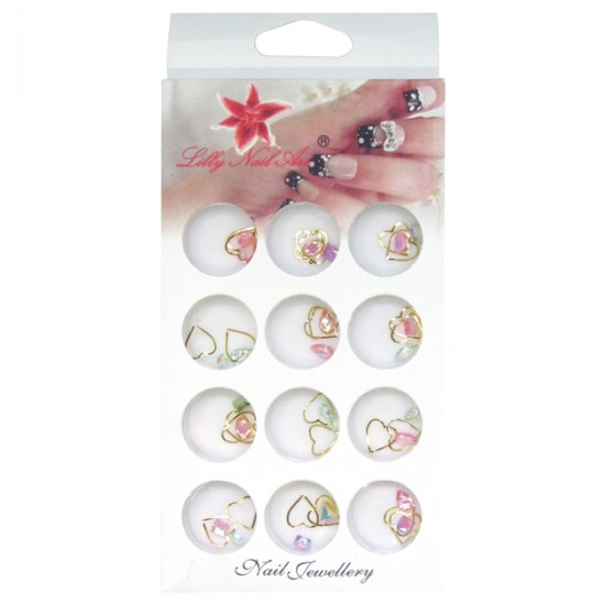 Κασετίνα με διακοσμητικά στρασάκια νυχιών [40502117]