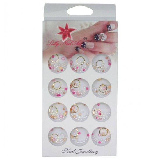 Κασετίνα με διακοσμητικά στρασάκια νυχιών [40502122]