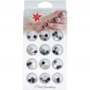 Κασετίνα με διακοσμητικά στρασάκια νυχιών 40502127 Κασετίνα με διακοσμητικά στρασάκια νυχιών 40502127