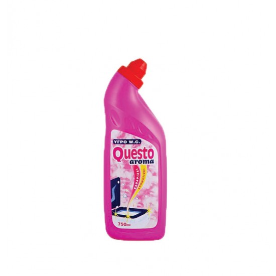 Ροζ υγρό καθαριστικό τουαλέτας παπί 750ml Questo Aroma [40605040]