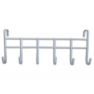 Ίσια μεταλλική κρεμάστρα πόρτας 6 θέσεων 00404160