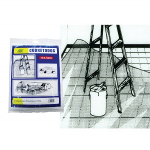 Νάιλον φύλλο κάλυψης μπογιατζήδων 5x4 μέτρα 00402264