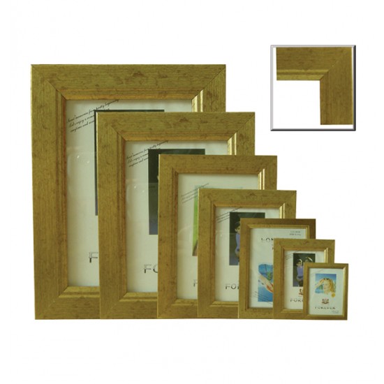 Πλαστική κορνίζα χρυσή επιτραπέζια 20Χ25 [10401052]