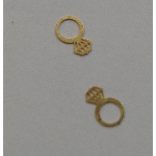 50 μεταλλικά διακοσμητικά νυχιών χρυσά δαχτυλίδια [40502059-18]