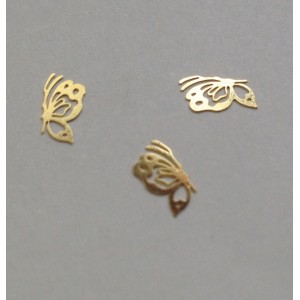 50 διακοσμητικά νυχιών χρυσές πεταλούδες 40502059-22