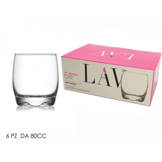 Σετ 6 ποτήρια λικέρ 80cc Adora [70608135]