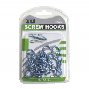 Σετ 20 βιδωτοί γάντζοι #4 30601245