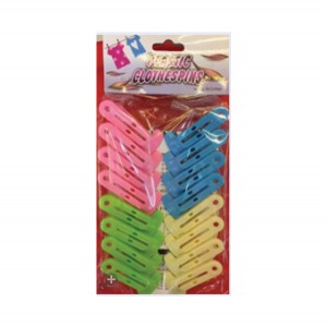 Σετ 16 πλαστικά χρωματιστά μανταλάκια 00403065