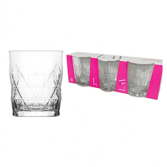 AG-77680571 - Σετ 3 ποτήρια ουίσκι 345ml 77680571 Σετ 3 ποτήρια ουίσκι 345ml 77680571