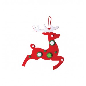 Υφασμάτινο Χριστουγεννιάτικο στολίδι ελάφι 00001104