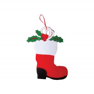Υφασμάτινο Χριστουγεννιάτικο στολίδι μπότα 00001105