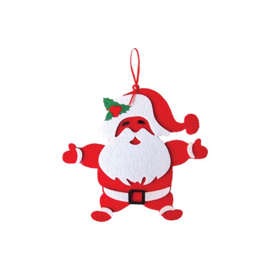 Υφασμάτινο Χριστουγεννιάτικο στολίδι 'Αγιος Βασίλης [00001106]